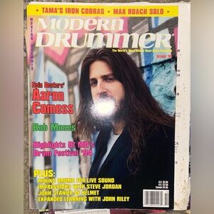 Modern Drummer Magazine October 1994 Spin Doctor Aaron Comess, Bob Moses,